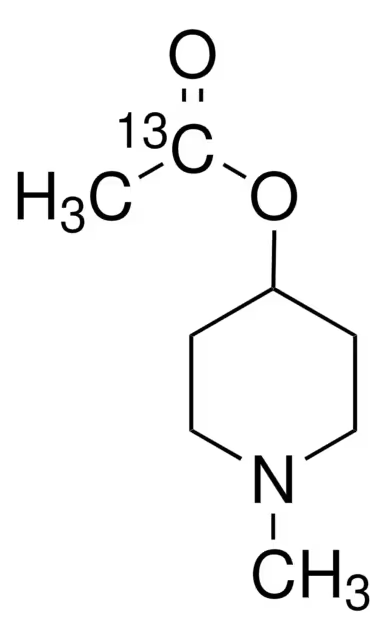 N-methylpiperidin-4-yl[1-13C]acetate structure, CAS 6659-34-3