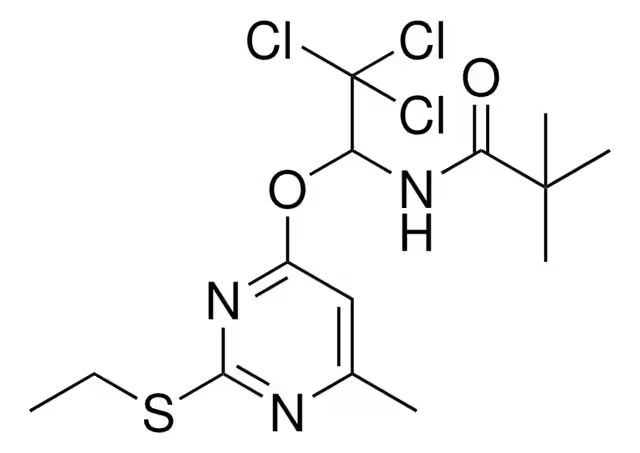 2-Ethylthio-2,2-diphenylaceticacid structure, CAS 16036-85-4