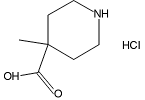 4-Methyl-4-piperidinecarboxylicAcidHydrochloride structure, CAS 919354-20-4
