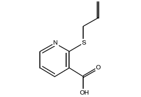 2-(Allylthio)nicotinicacid structure, CAS 175135-25-8