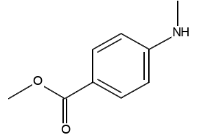 Methyl4-(methylamino)benzoate structure, CAS 18358-63-9