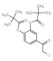2-Chloro-3',4'-bis(pivaloyloxy)acetophenone structure, CAS 185448-73-1