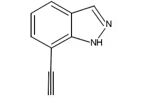 7-((trimethylsilyl)ethynyl)-1H-indazole structure, CAS 945761-98-8