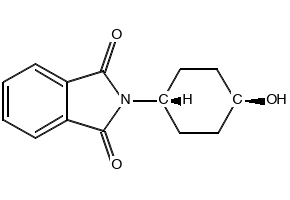 2-(trans-4-hydroxycyclohexyl)-1H-Isoindole-1,3(2H)-dione structure, CAS 99337-98-1