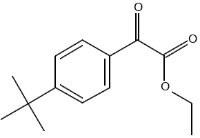 Ethyl2-(4-tert-butylphenyl)glyoxylate structure, CAS 80120-36-1