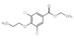 Ethyl3,5-dichloro-4-propoxybenzoate structure, CAS 40689-35-8