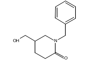 1-Benzyl-5-(hydroxymethyl)piperidin-2-one structure, CAS 744212-68-8