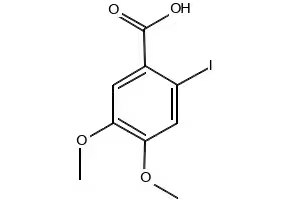 4,5-Dimethoxy-2-iodobenzoicacid structure, CAS 61203-48-3