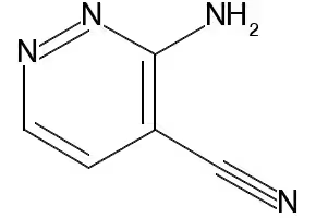 3-Aminopyridazine-4-carbonitrile structure, CAS 119581-52-1