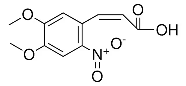 3,4-Dimethoxy-6-nitrocinnamicacid structure, CAS 20567-38-8