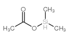Dimethylacetoxysilane structure, CAS 18243-23-7