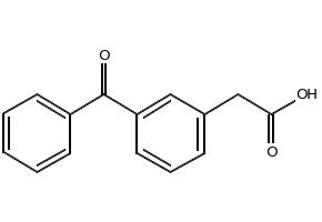 3-Benzoylphenylaceticacid structure, CAS 22071-22-3