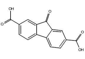 9-Fluorenone-2,7-dicarboxylicacid structure, CAS 792-26-7