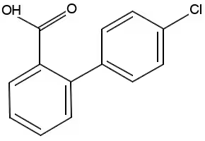 4'-Chlorobiphenyl-2-carboxylicacid structure, CAS 7079-15-4