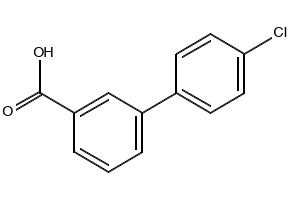 4'-Chlorobiphenyl-3-carboxylicacid structure, CAS 4655-10-1