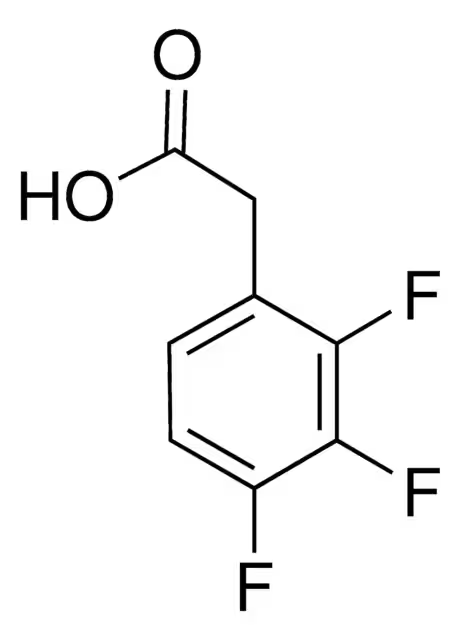 2,3,4-Trifluorophenylaceticacid structure, CAS 243666-12-8
