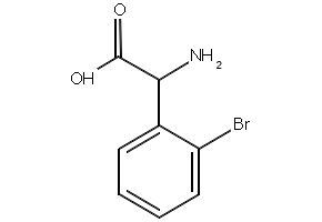 Amino(2-bromophenyl)aceticacid structure, CAS 254762-66-8