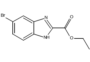 ethyl6-bromobenzimidazole-2-carboxylate structure, CAS 144167-50-0