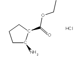 Ethyl(1R,2S)-2-Aminocyclopentanecarboxylate structure, CAS 197916-36-2