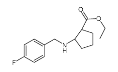 Ethyl(1R,2S)-2-(4-Fluorobenzylamino)cyclopentanecarboxylate structure, CAS 1033756-46-5