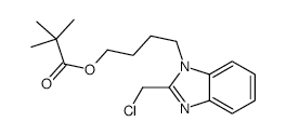 4-[2-(Chloromethyl)benzimidazol-1-yl]butylPivalate structure, CAS 807316-60-5