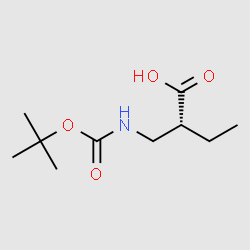 2-{[(tert-butoxy)carbonylamino]methyl}butanoicacid structure, CAS 494797-11-4