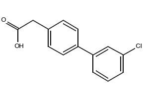 (3'-Chlorobiphenyl-4-yl)aceticacid structure, CAS 5001-94-5
