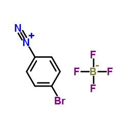 4-Bromobenzenediazoniumtetrafluoroborate structure, CAS 673-40-5