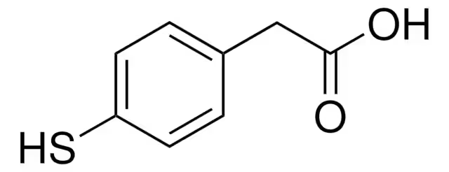 4-Mercaptophenylaceticacid structure, CAS 39161-84-7