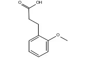 2-Methoxyhydrocinnamicacid structure, CAS 6342-77-4