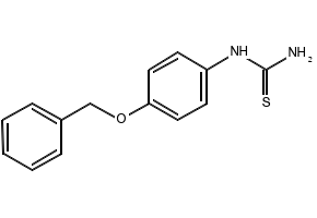 1-(4-Benzyloxyphenyl)-2-thiourea structure, CAS 65069-53-6