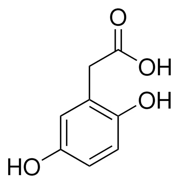 2,5-Dihydroxyphenylaceticacid structure, CAS 451-13-8
