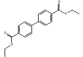 Diethylbiphenyl-4,4'-dicarboxylate structure, CAS 47230-38-6