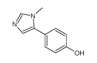 4-(1-Methyl-5-imidazolyl)phenol structure, CAS 74730-75-9