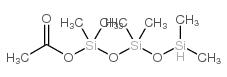 1-Acetoxy-1,1,3,3,5,5-hexamethyltrisiloxane structure, CAS 139722-91-1