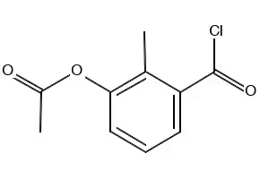 3-Acetoxy-2-methylbenzoylchloride structure, CAS 167678-46-8