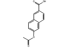 6-Acetoxy-2-naphthoicacid structure, CAS 17295-26-0