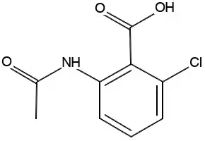 2-(N-Acetylamino)-6-chlorobenzoicacid structure, CAS 19407-42-2