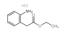 Ethyl2-aminophenylacetatehydrochloride structure, CAS 61-88-1