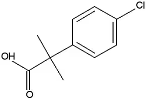 4-Chloro-alpha,alpha-dimethylphenylaceticacid structure, CAS 6258-30-6