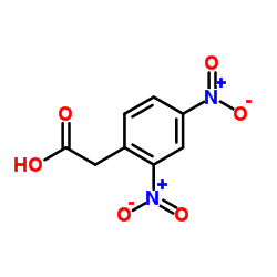 2,4-Dinitrophenylaceticacid structure, CAS 643-43-6