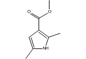 Methyl2,5-dimethylpyrrole-3-carboxylate structure, CAS 69687-80-5