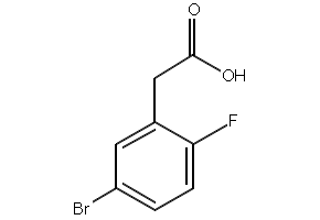 5-Bromo-2-fluorophenylaceticacid structure, CAS 883514-21-4