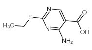 4-Amino-2-ethylthiopyrimidine-5-carboxylicacid structure, CAS 89853-87-2