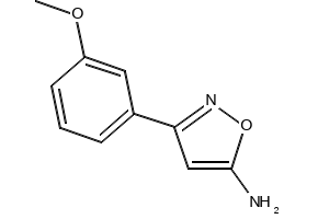5-Amino-3-(3-methoxyphenyl)isoxazole structure, CAS 119162-46-8
