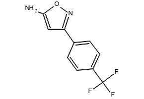 5-Amino-3-[3-(trifluoromethyl)phenyl]isoxazole structure, CAS 82360-94-9