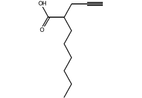 2-N-Hexyl-4-pentynoicacid structure, CAS 96017-59-3