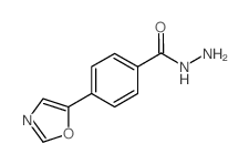 4-(5-Oxazolyl)benzohydrazide structure, CAS 886362-14-7