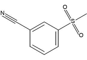 3-(Methylsulfonyl)benzonitrile structure, CAS 22821-75-6