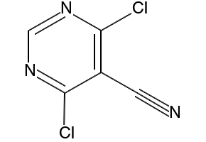 4,6-Dichloropyrimidine-5-carbonitrile structure, CAS 5305-45-3